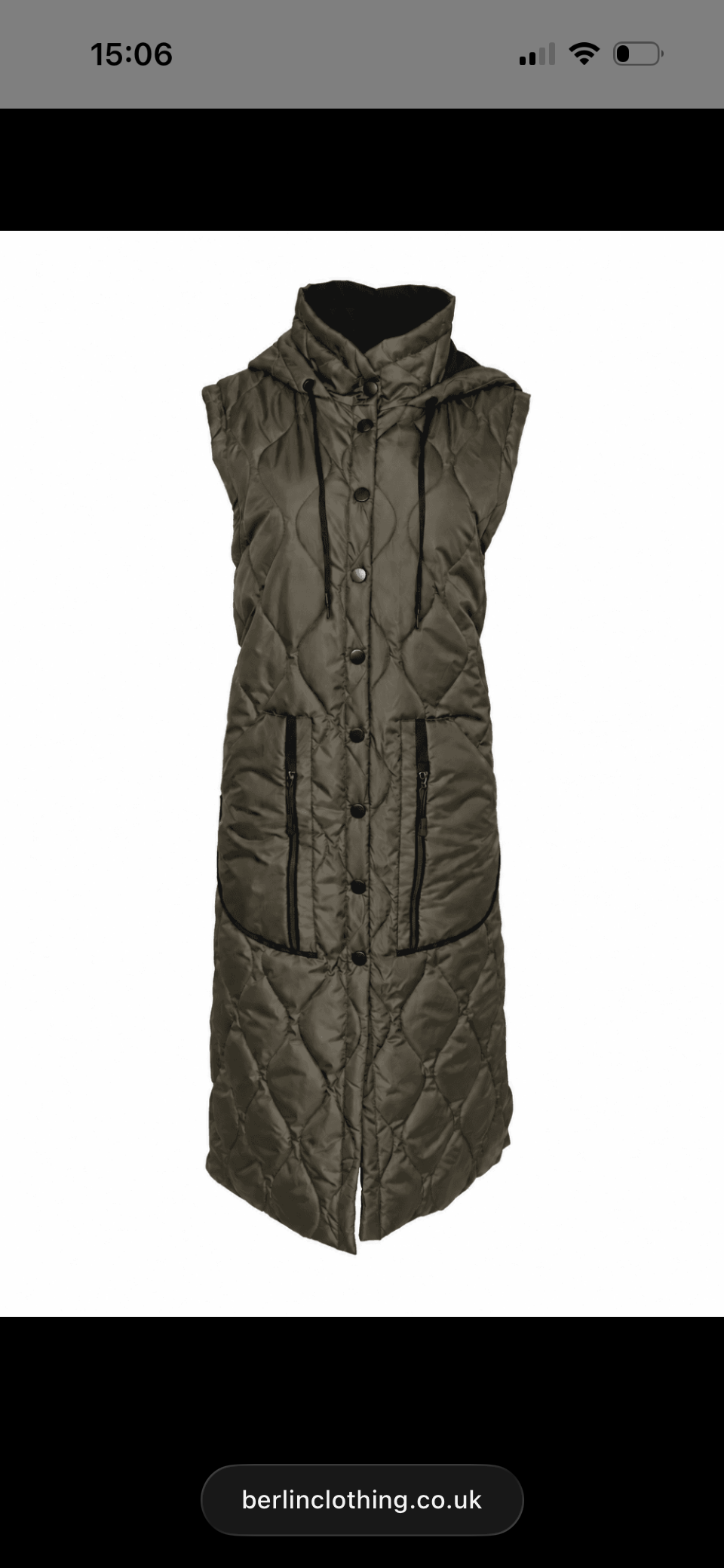 NAYA
Long Quilted Waistcoat Thyme- NAW26353