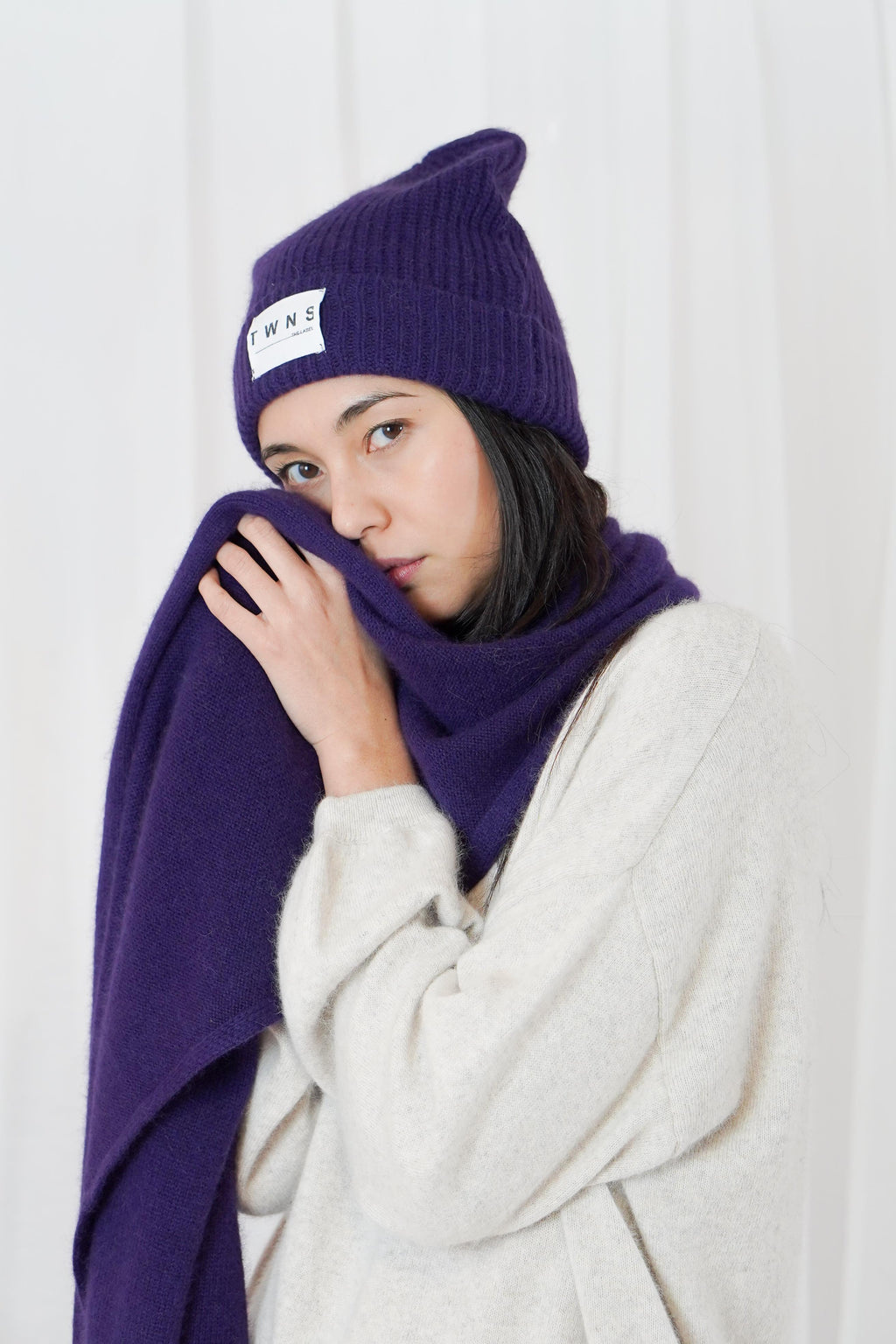 TWNS LITTERTON BEANIE- AUBERGINE