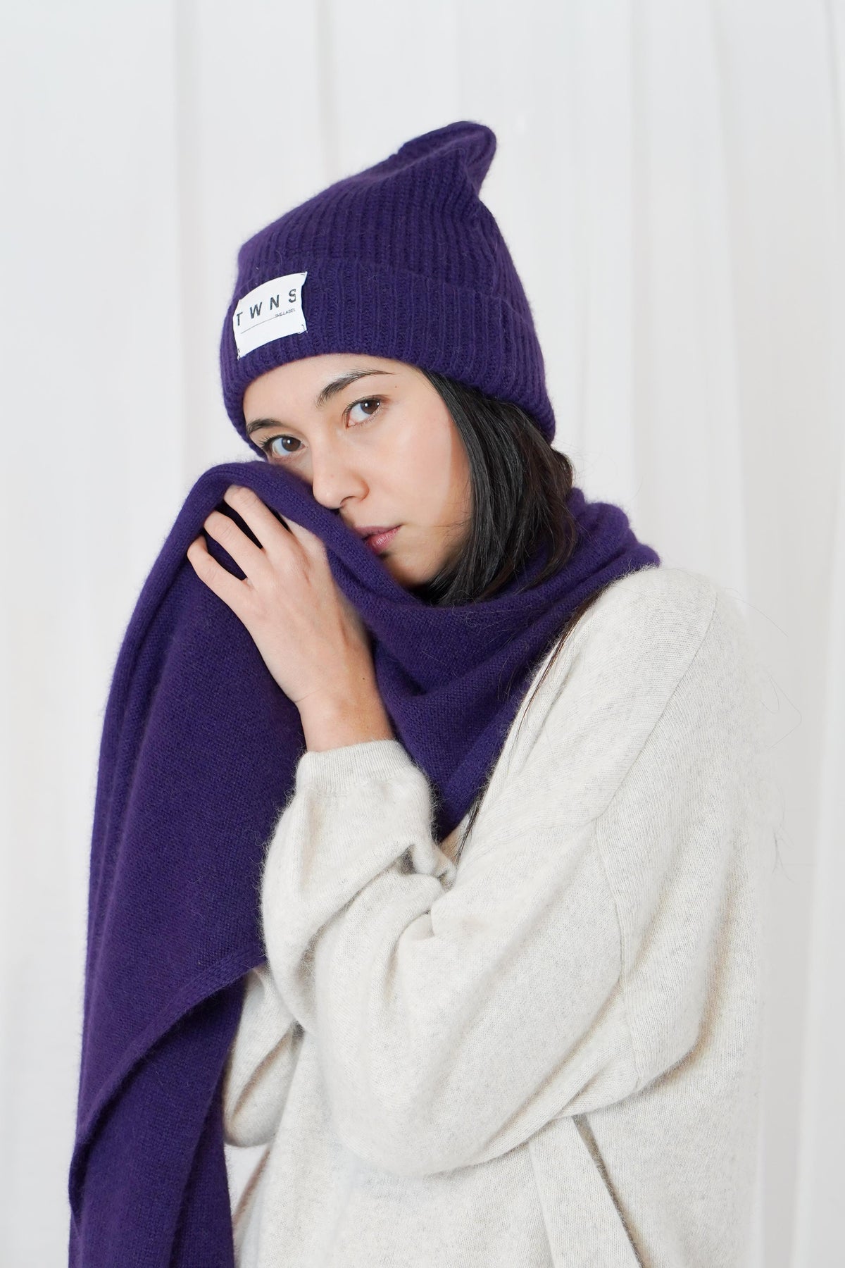 TWNS LITTERTON BEANIE- AUBERGINE
