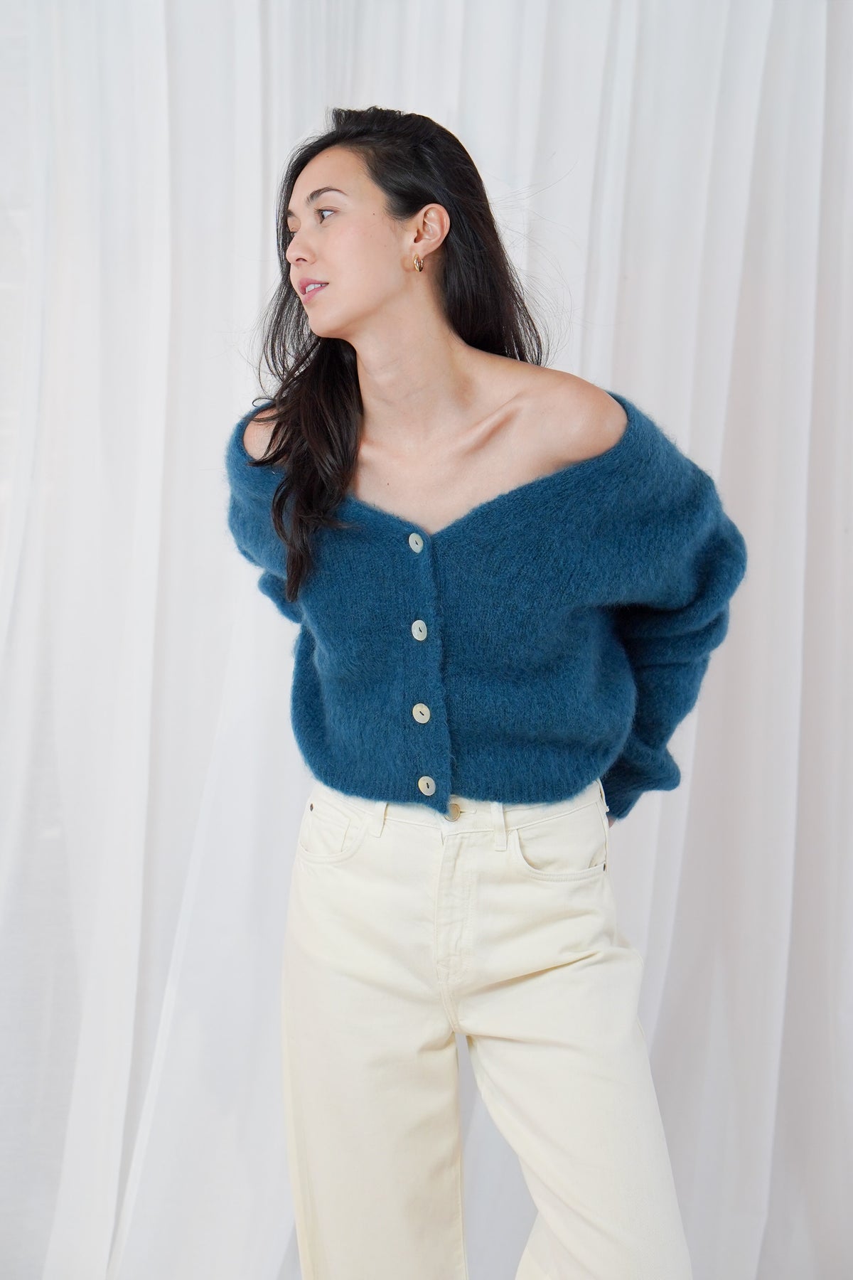 TWNS MALIA CARDIGAN- DUCk