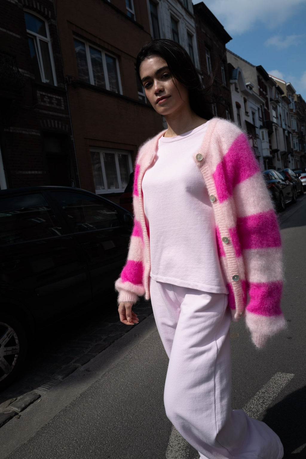 TWNS TIMA Cardigan - Baby pink - Neon Pink