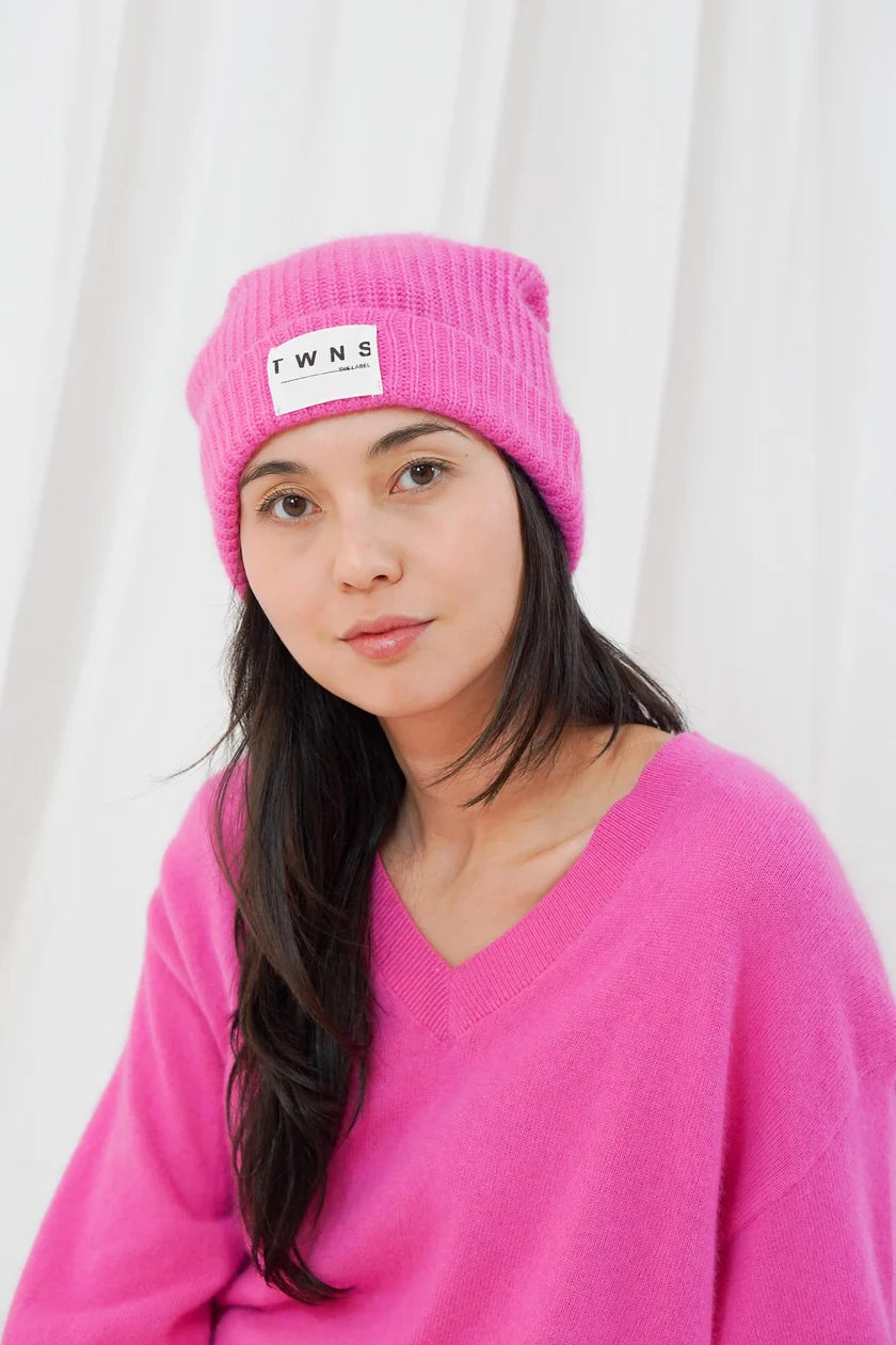 TWNS LITTERTON BEANIE -Neon Pink