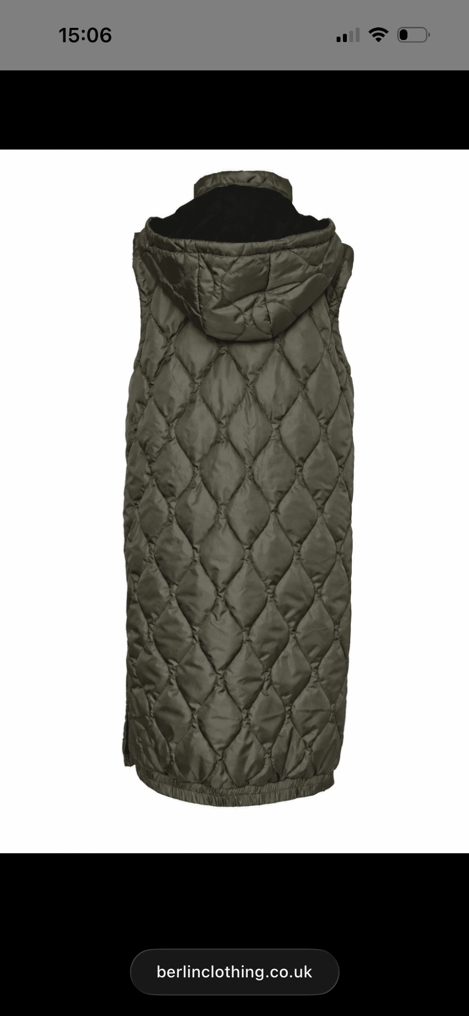 NAYA
Long Quilted Waistcoat Thyme- NAW26353