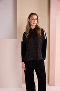 NAYA
BLACK & CHOKO ANIMAL PRINT SHIRT - NAW26312