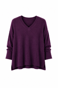 TWNS JEFFERSON Short Sleeved V- neck Overzised Jumper