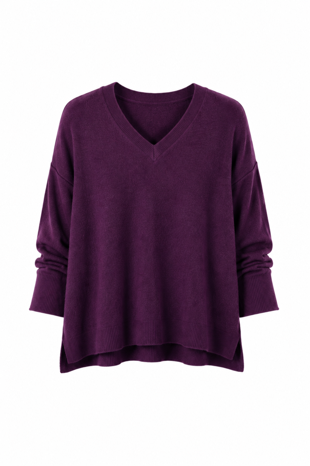 TWNS JEFFERSON Short Sleeved V- neck Overzised Jumper