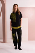 NAYA
BLACK & AVOCADO PRINT TROUSERS - NAW26242