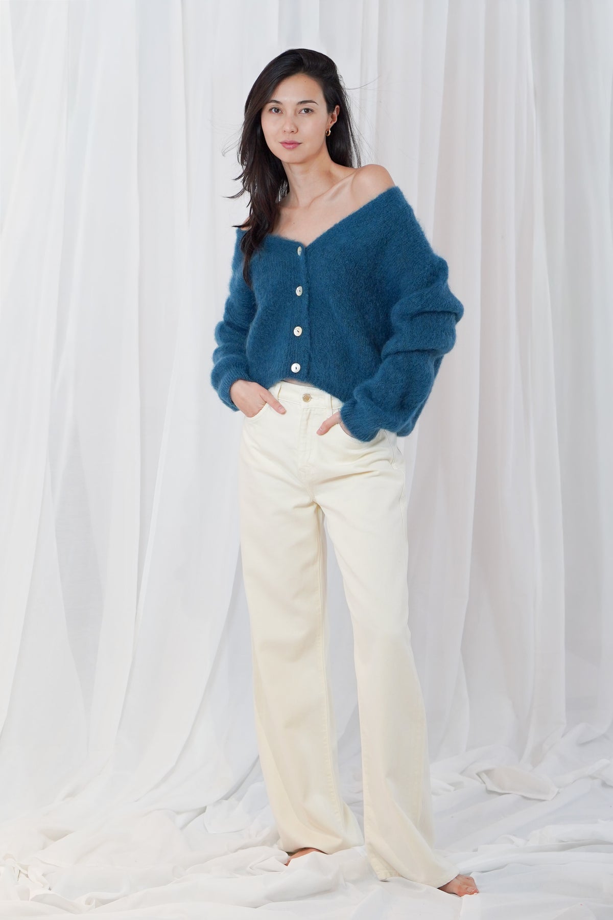TWNS MALIA CARDIGAN- DUCk