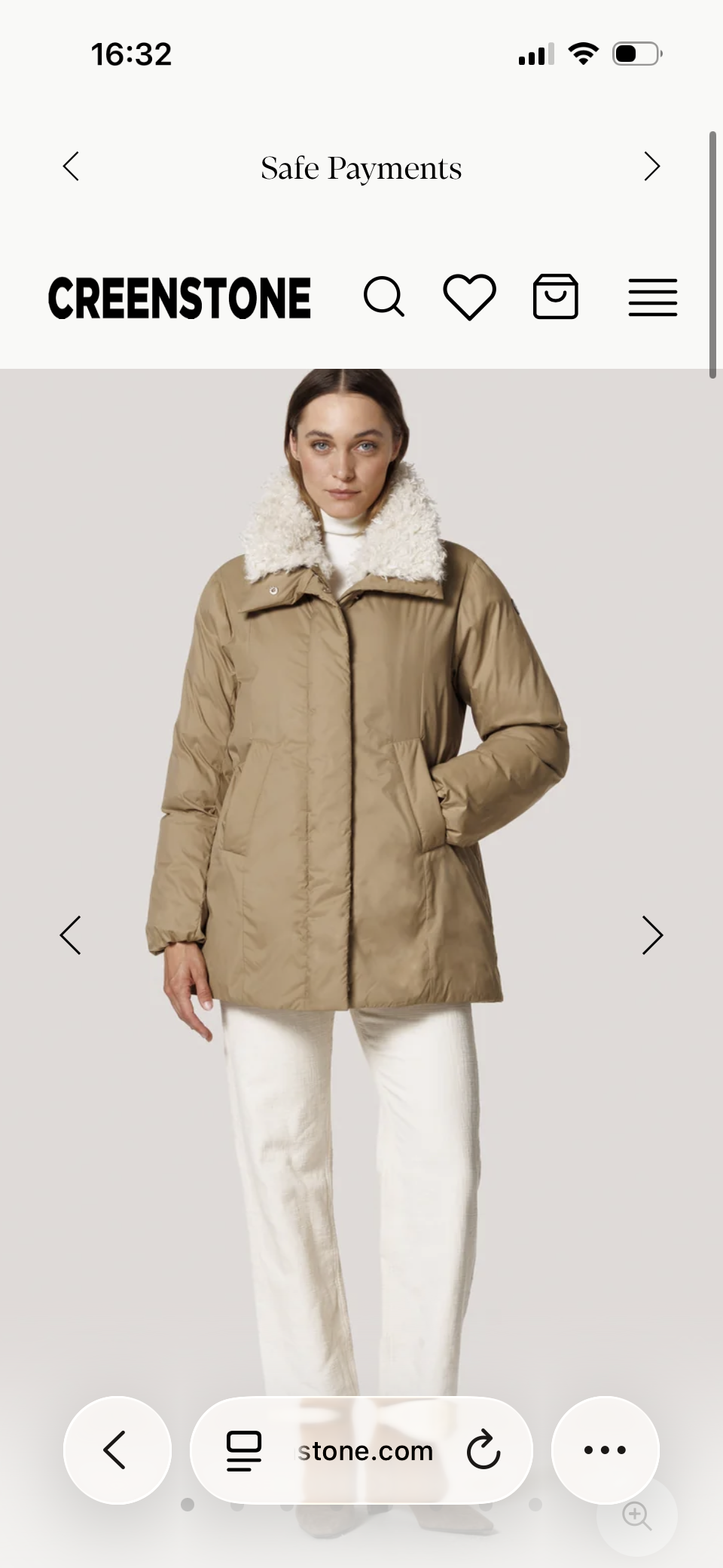 Creenstone Tea short coat - golden camel
