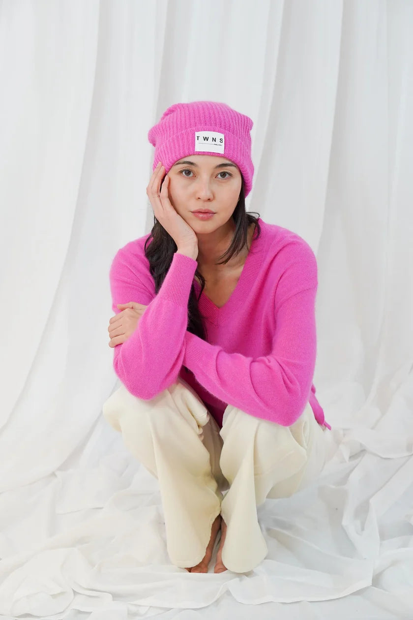 TWNS LITTERTON BEANIE -Neon Pink