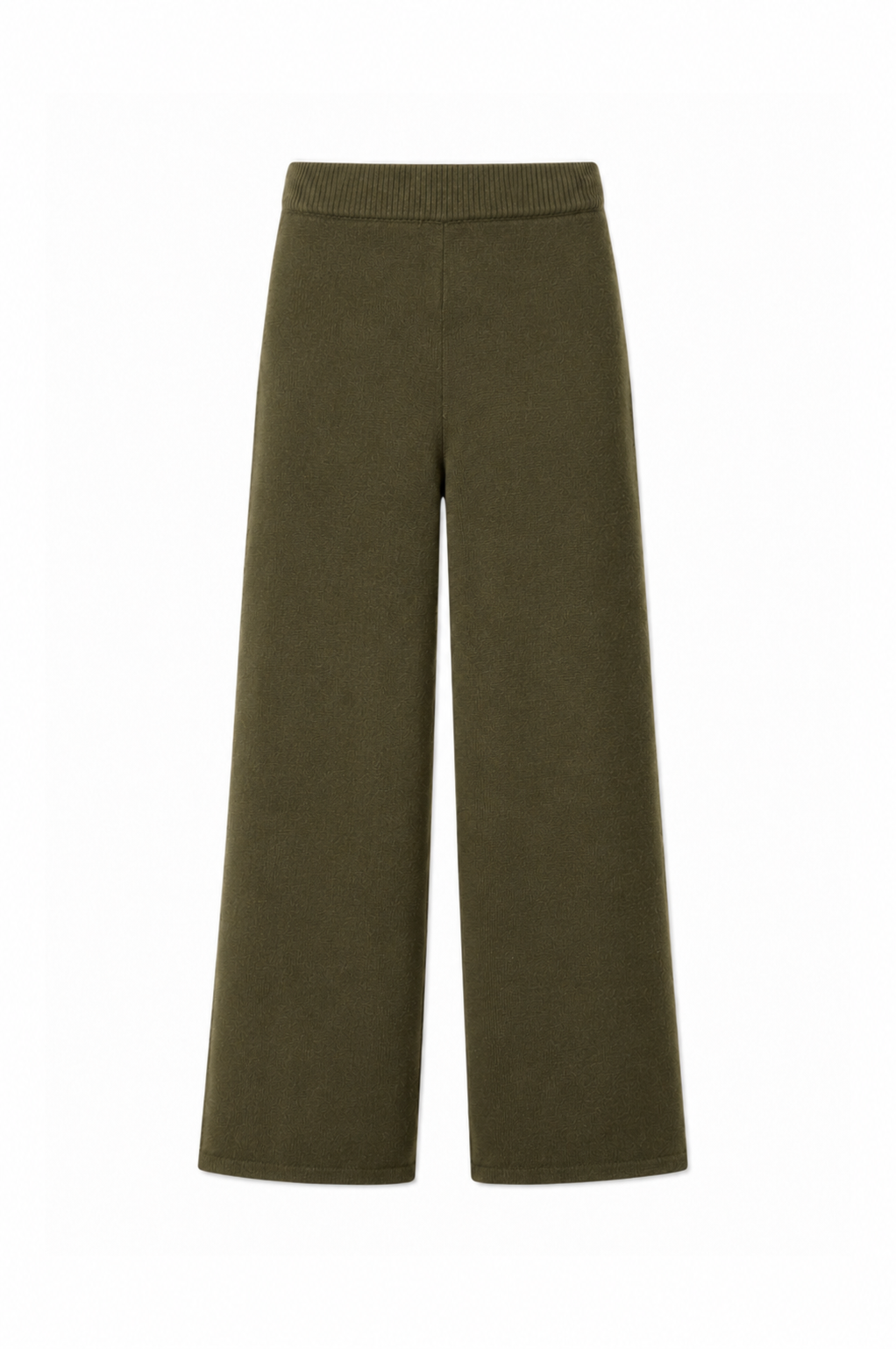 TWNS GREENFIELD Wide -leg elastic pant - Military