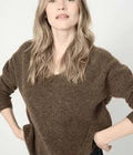Mos Mosh V- neck Knit Falcon