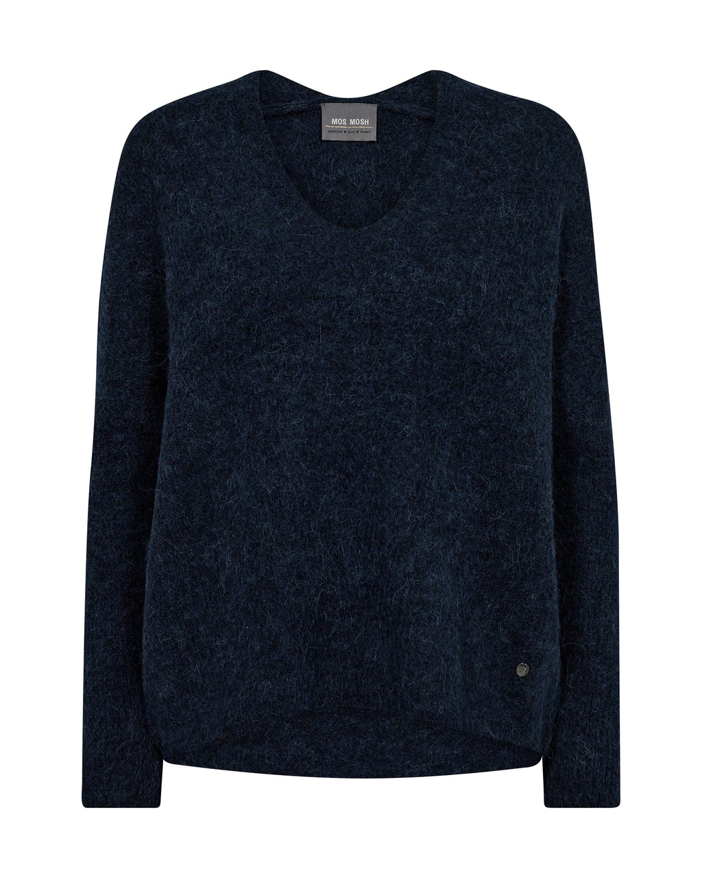 Mos Mosh Thora V-neck Knit - Salute Navy