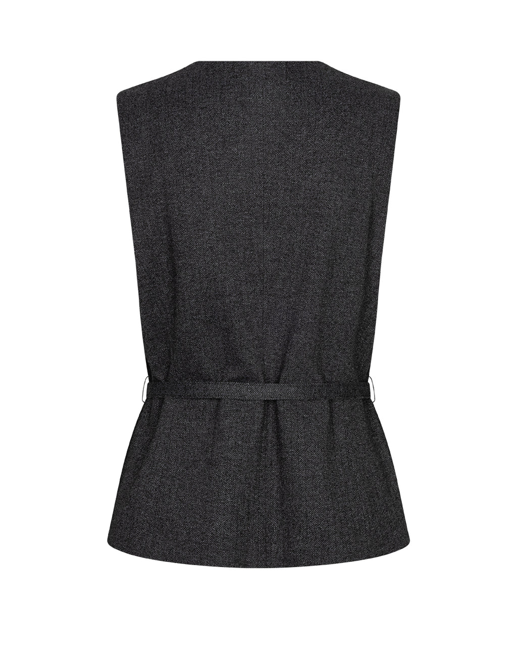 Red Button Sarah Sleevless Herringbone punta - grey/black