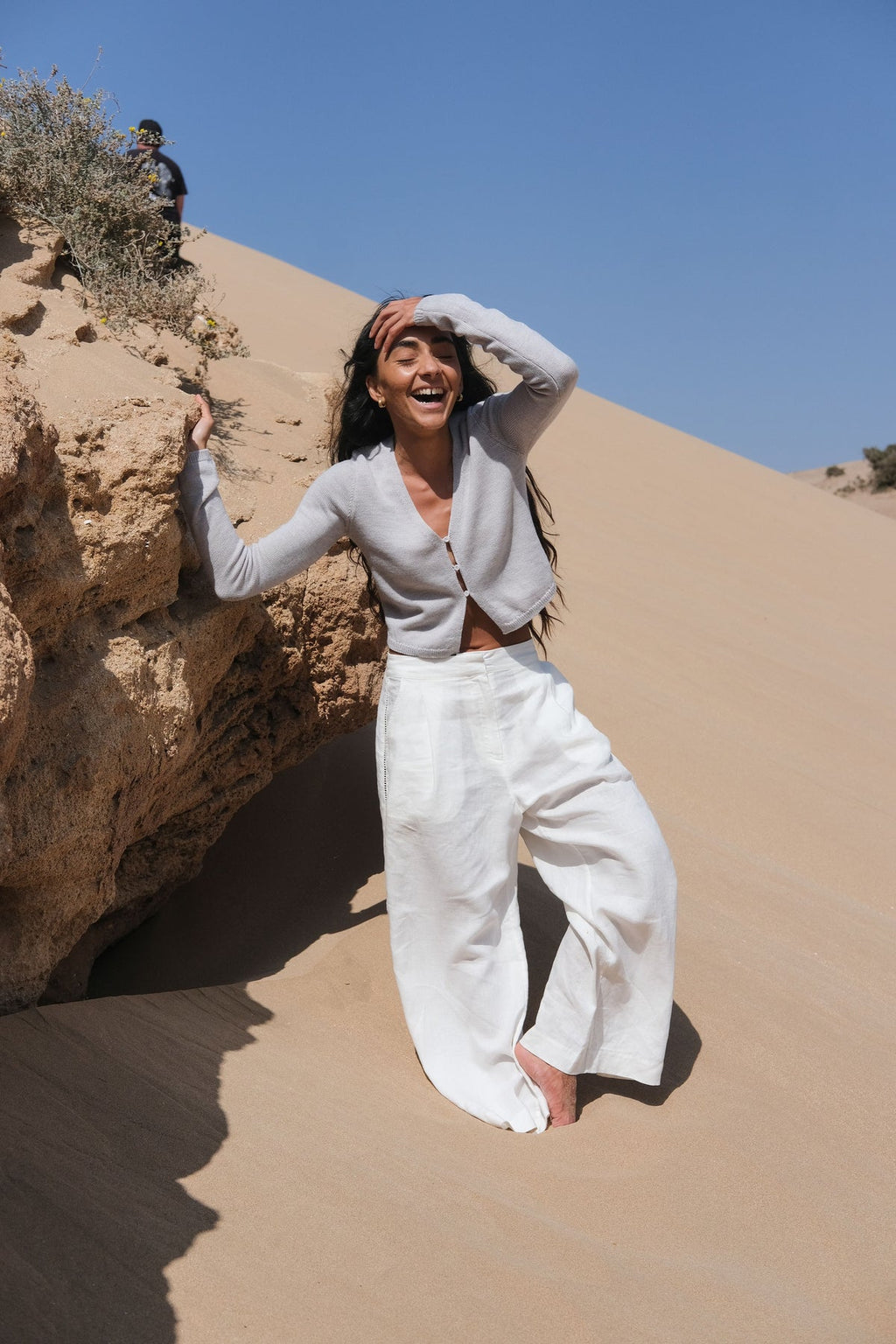 Lilly Pilly Rika Linen Pants - Ivory