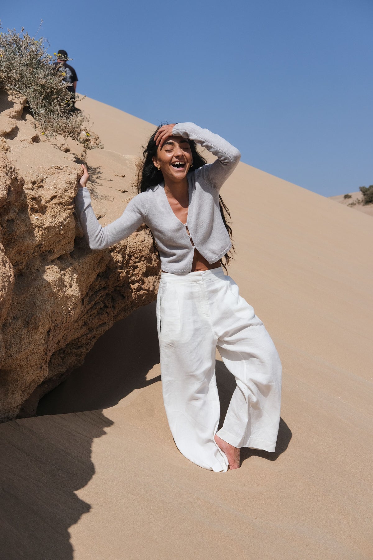 Lilly Pilly Rika Linen Pants - Ivory