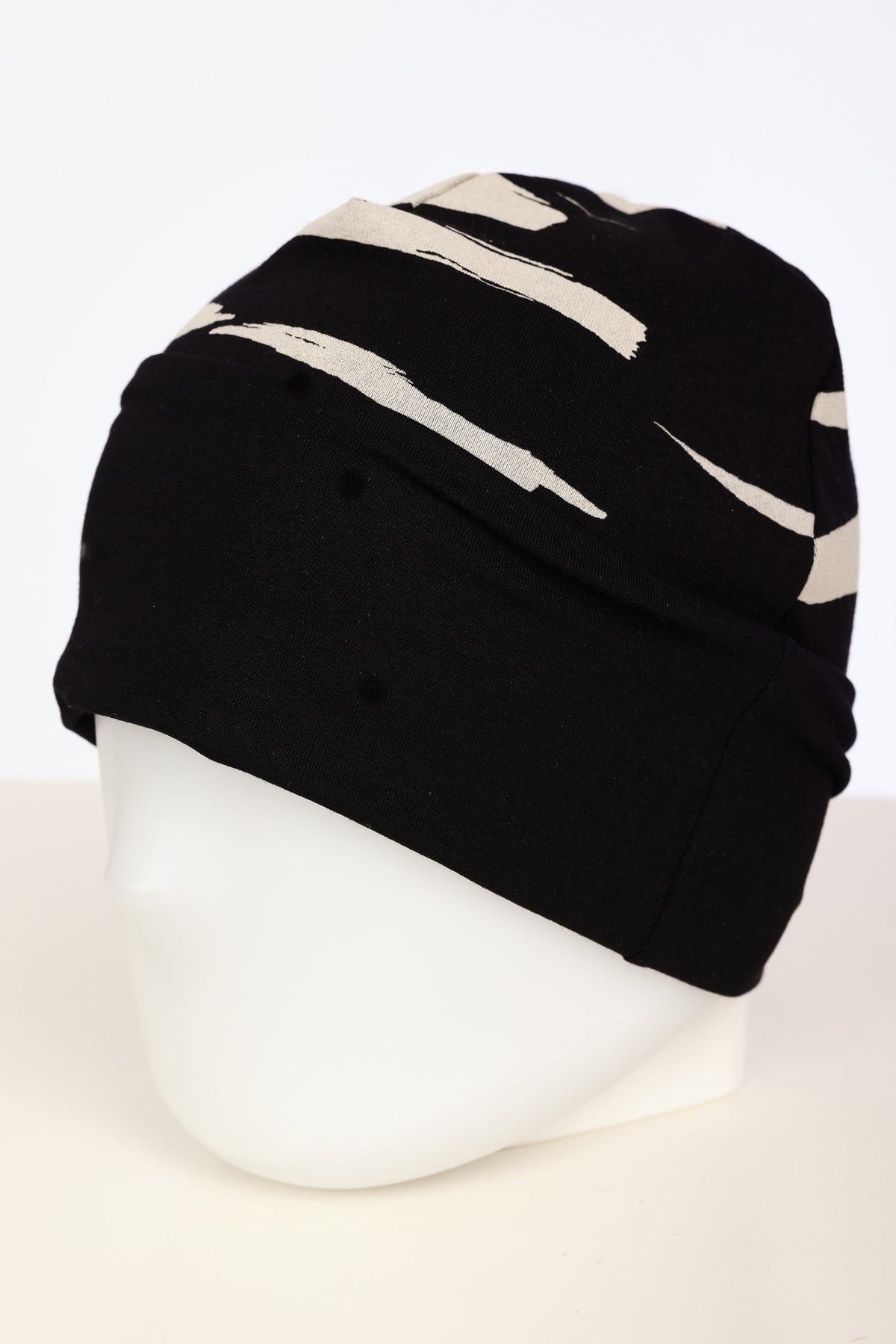 Naya Print Beanie Hat And Glove Set - Black/sand