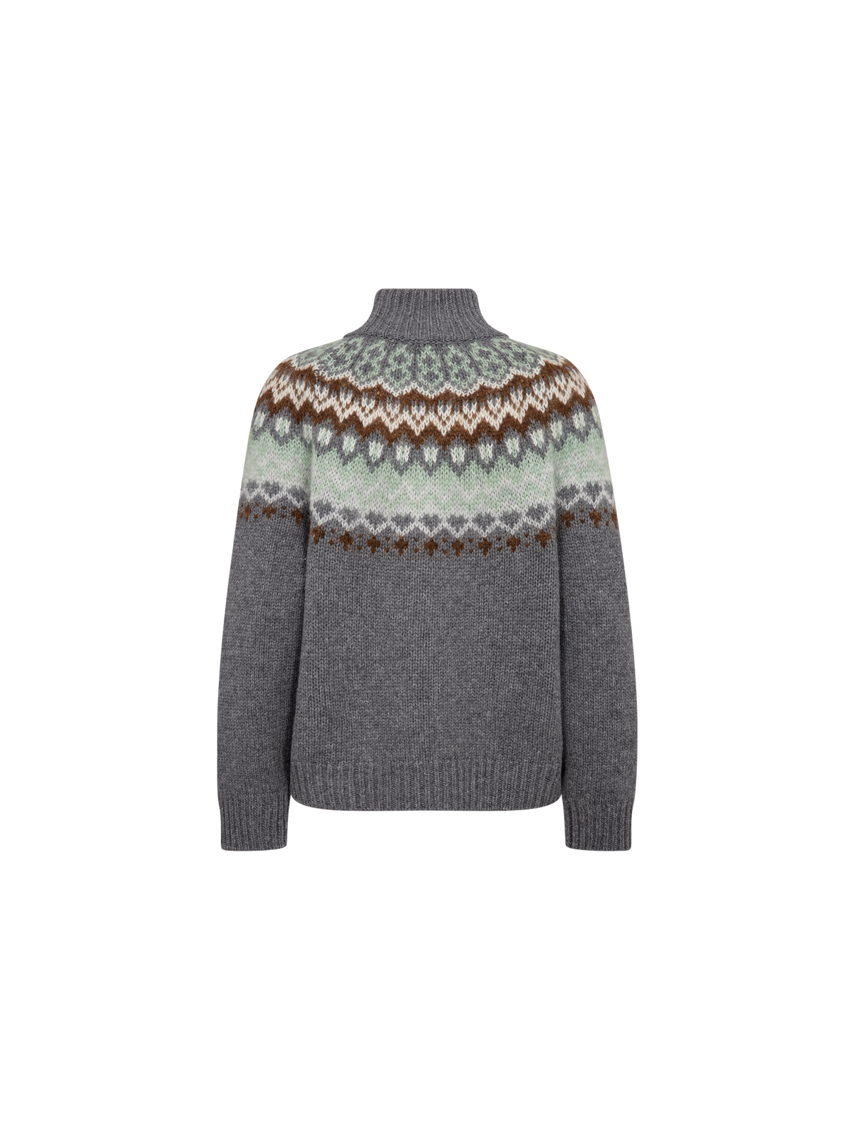 Mos Mosh Daya Fjord Highneck Knit 183230 - thunderstorm