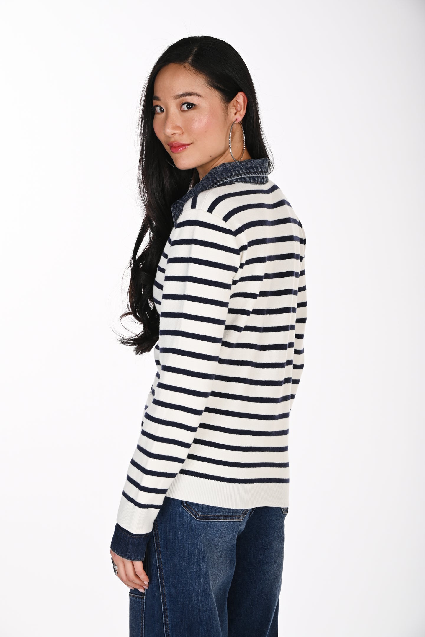 Frank Lyman Jacket 264855 - off white and navy