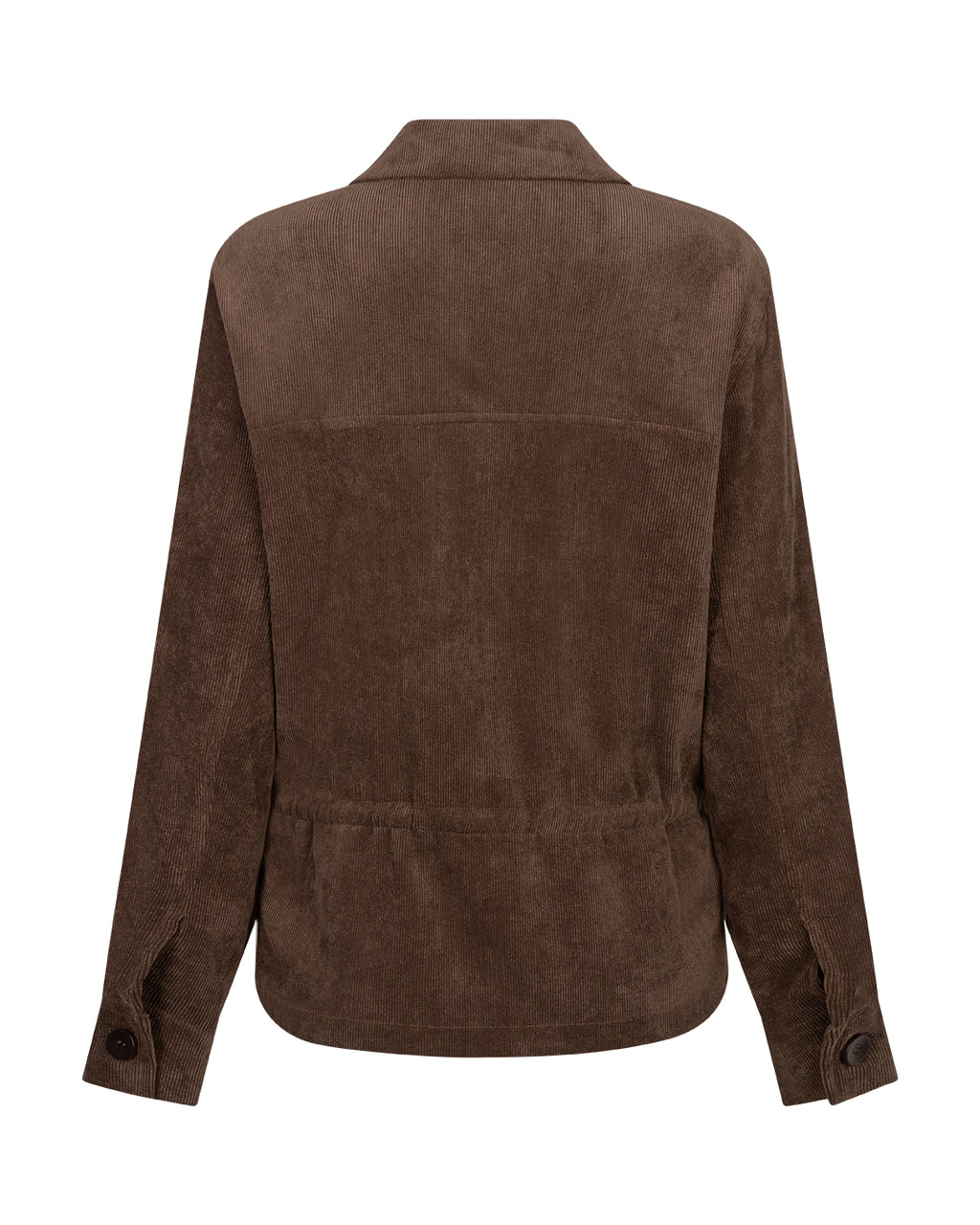 Red Button Drew Overblouse Finecord - brown