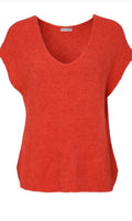 NAYA Vee Neck Soft Knit With Extended Shoulder NAW26284 -tigerlily