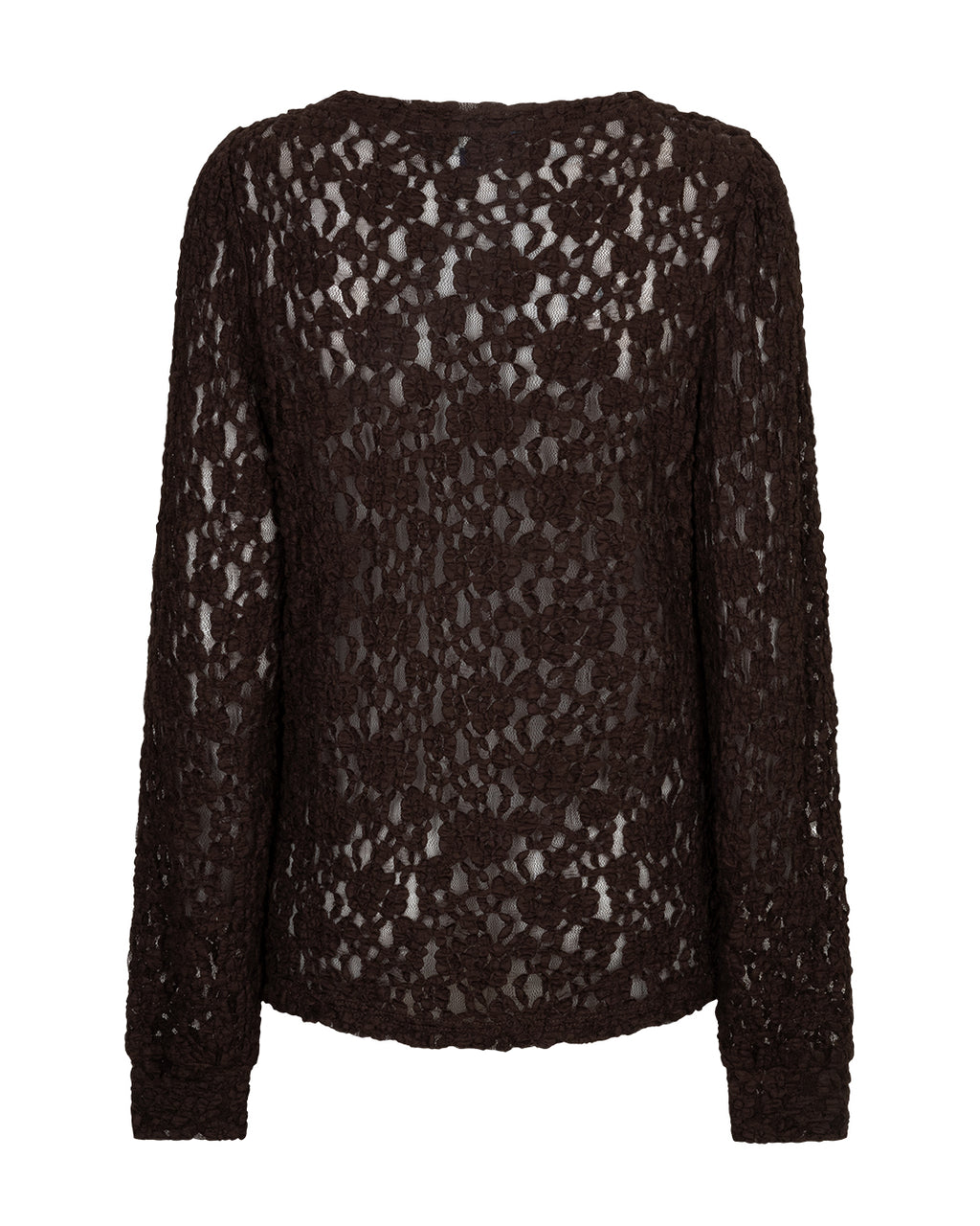 Red Button Top Lace - espresso