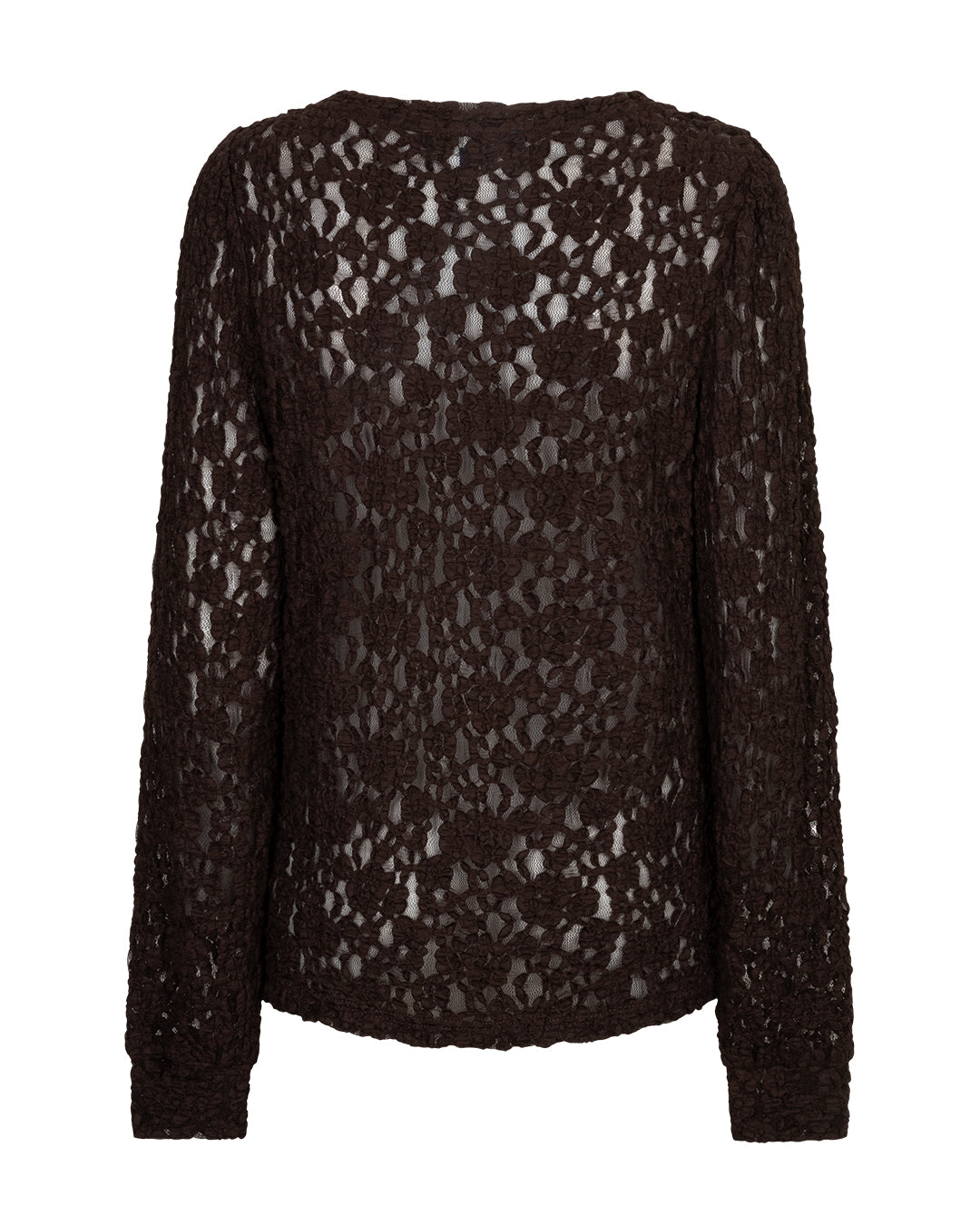 Red Button Top Lace - espresso