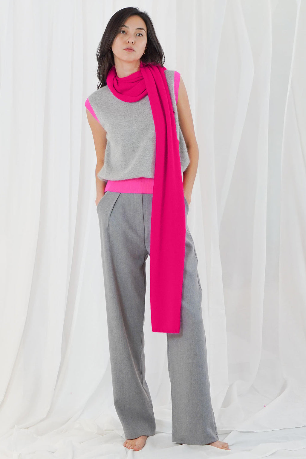 TWNS VAIL SCARF - Neon Pink