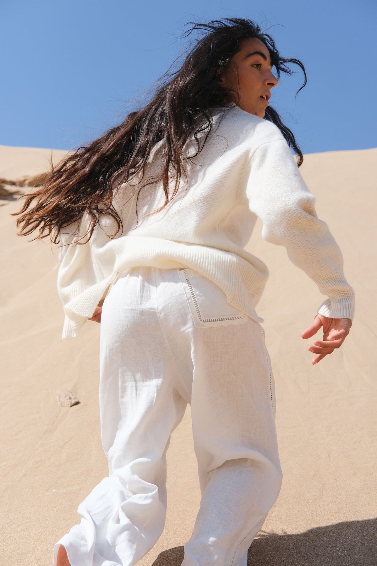 Lilly Pilly Rika Linen Pants - Ivory