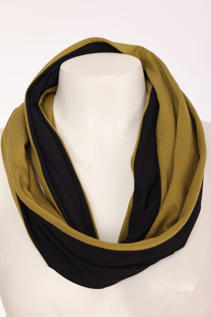 Naya Two Tone Neckpiece - avacado/black