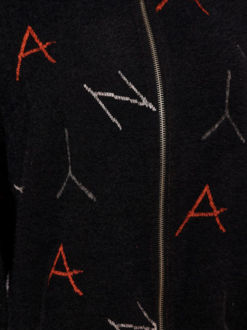 NAYA Knit Print Jaquard Jacket With Hood - black/tigerlily