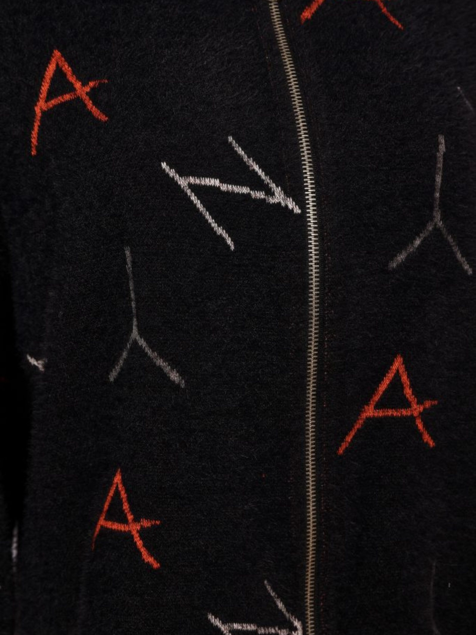 NAYA Knit Print Jaquard Jacket With Hood - black/tigerlily