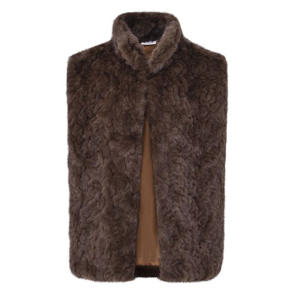H V Society Lara Gilet - Chocolate