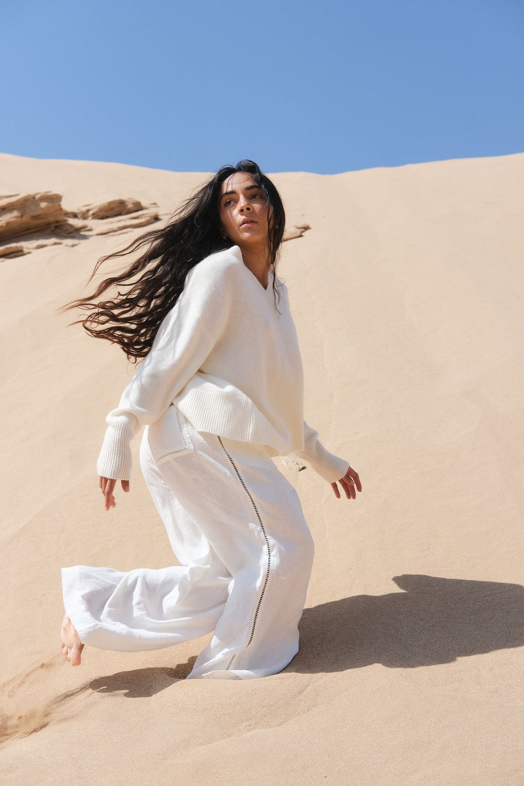 Lilly Pilly Rika Linen Pants - Ivory