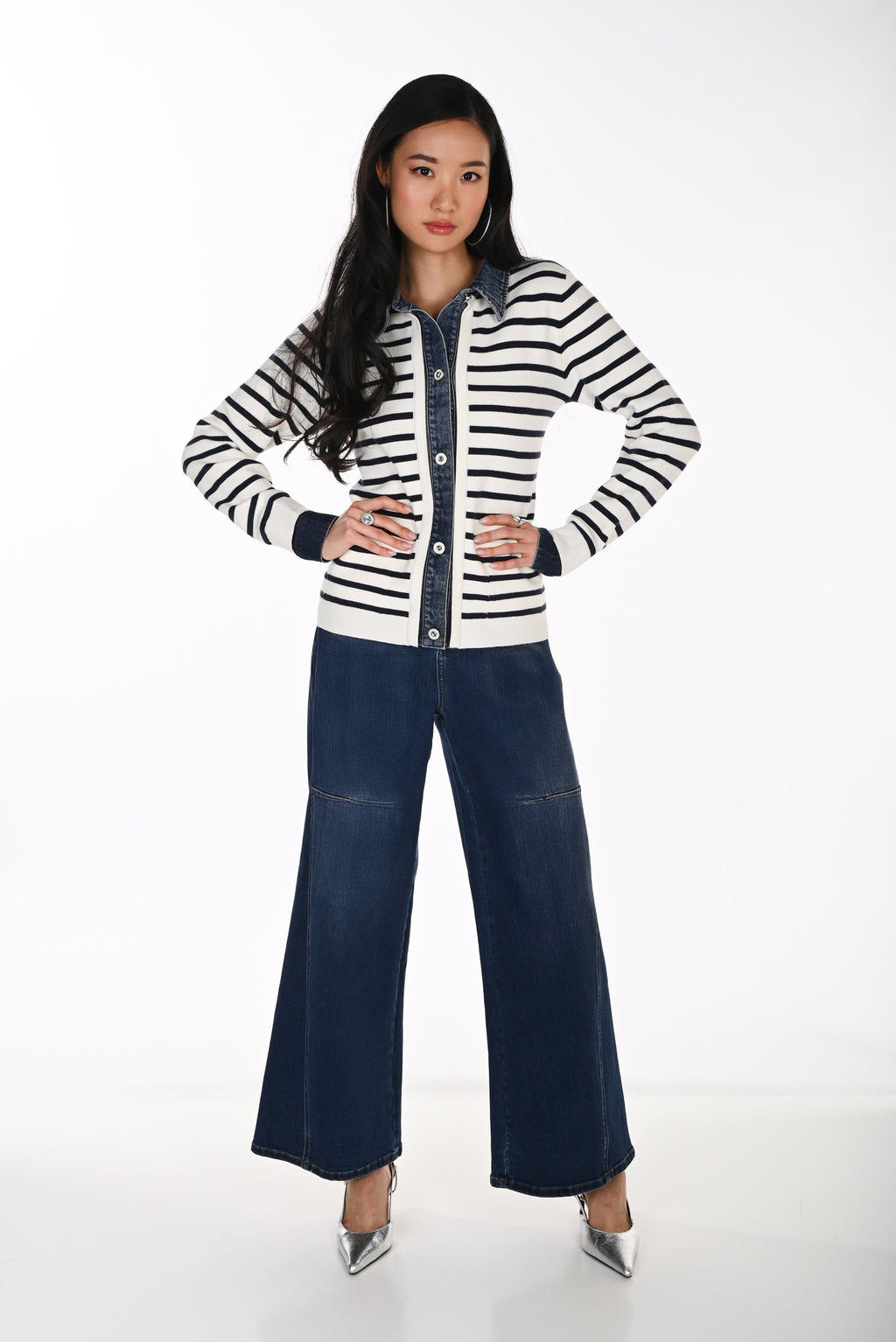 Frank Lyman Jacket 264855 - off white and navy