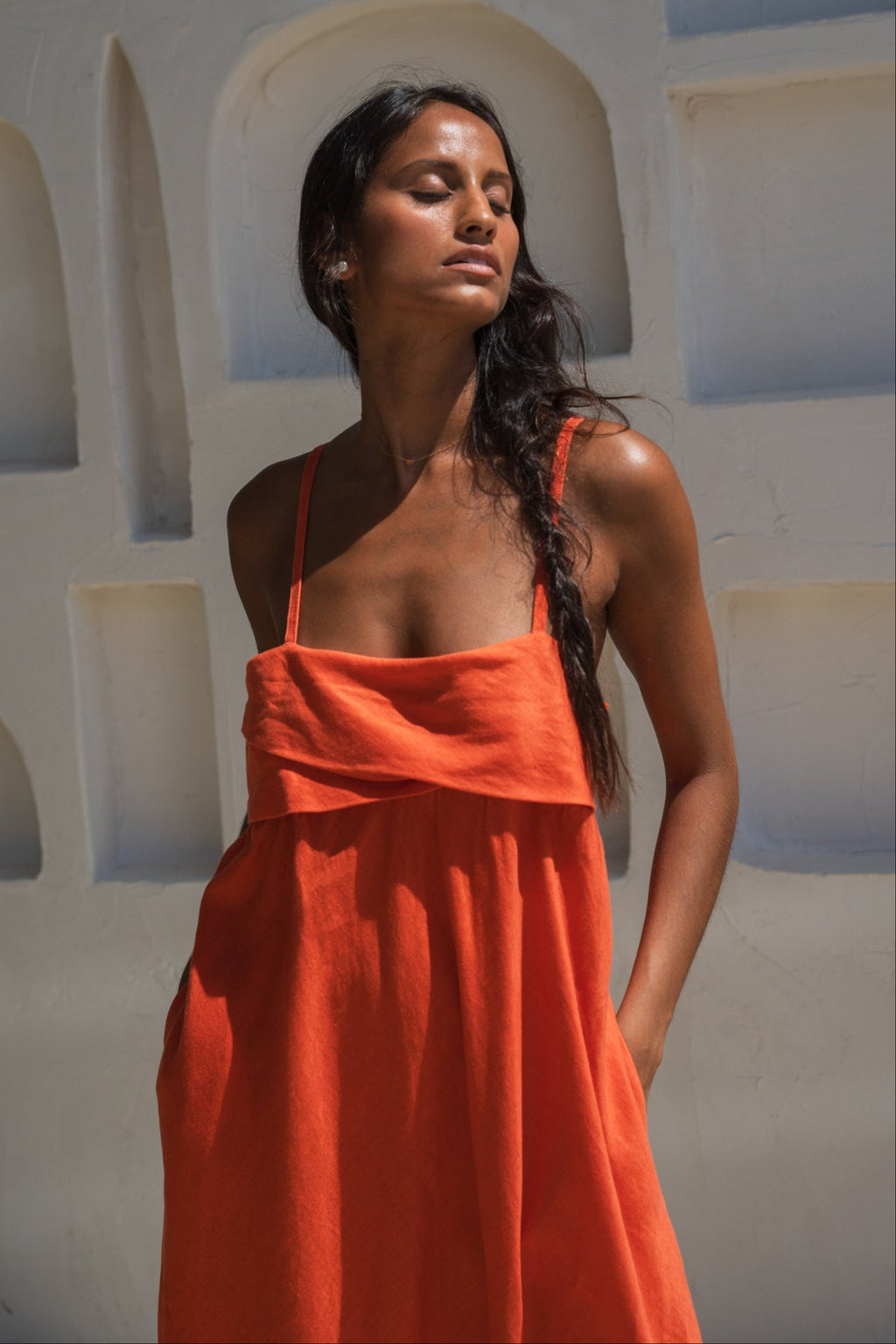 Lilly Pilly Kiko Linen Dress - spritz