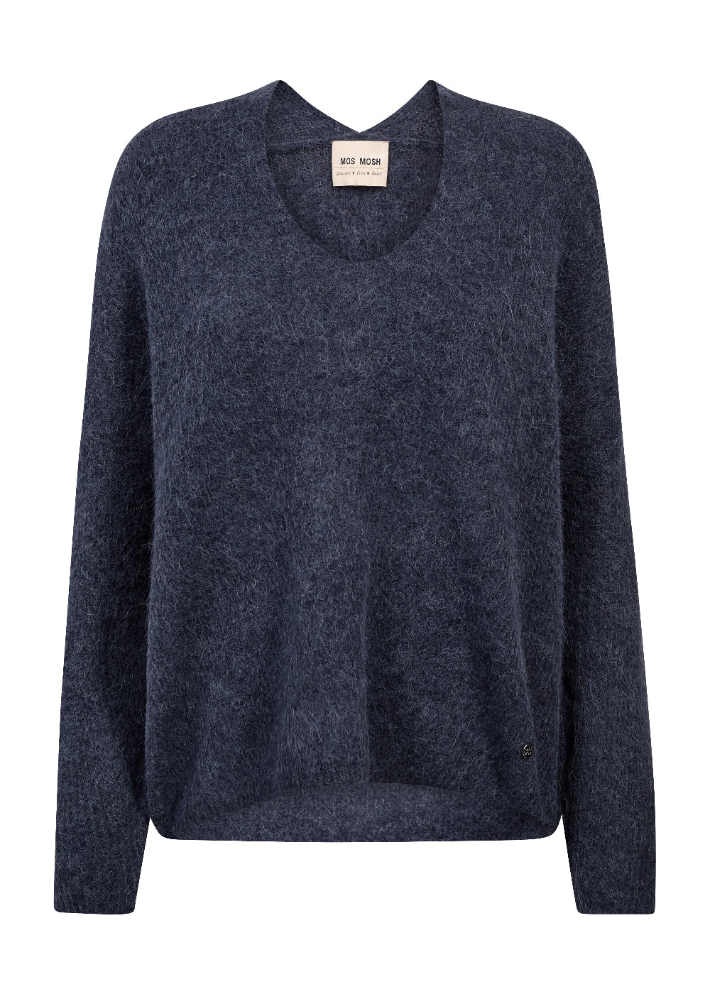 Mos Mosh Thora V-neck Knit - India Ink