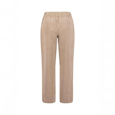 Fynch Hatton Pants Wide Fine Corduroy Urban - taupe