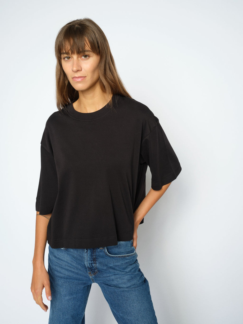 Mos Mosh Natalie O-SS Boxy Tee 183900 - black