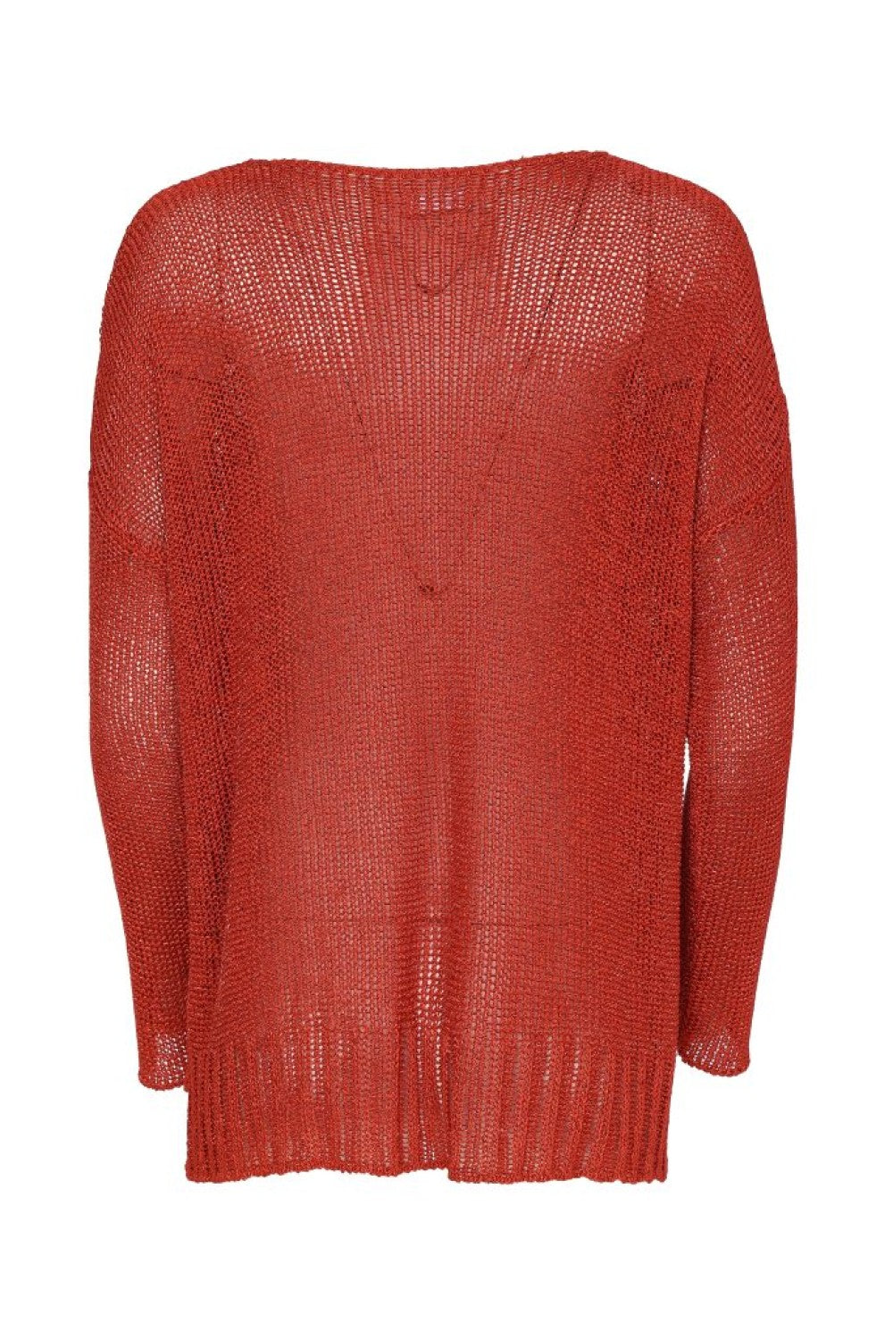 NAYA Round Neck Knit With Cut Away Hem -  tigerlily
