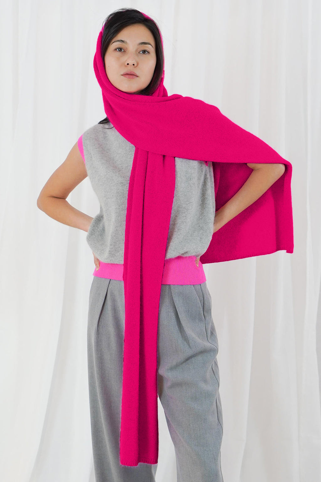 TWNS VAIL SCARF - Neon Pink